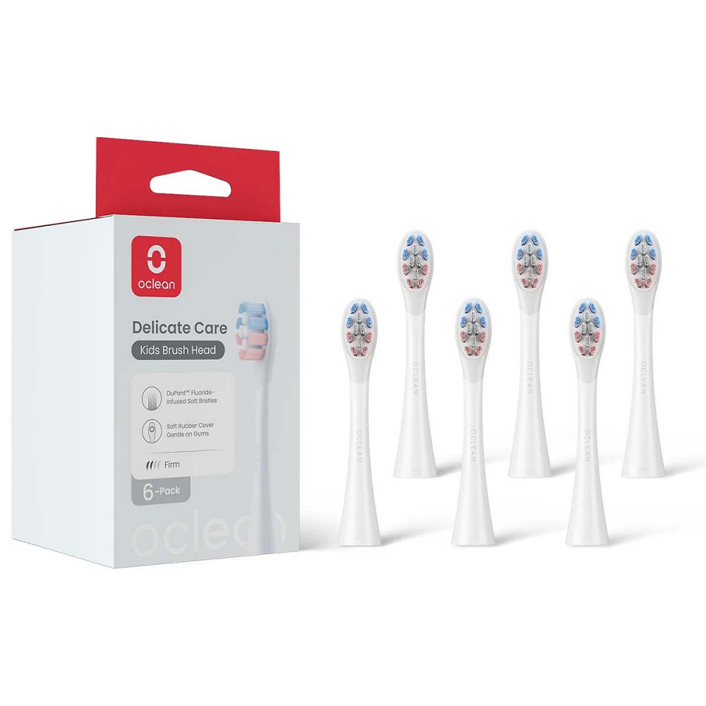 Насадка для зубної електрощітки Oclean Delicate Care P3K1 White 6 шт (6970810557404) ( white ) Харків - фото 1