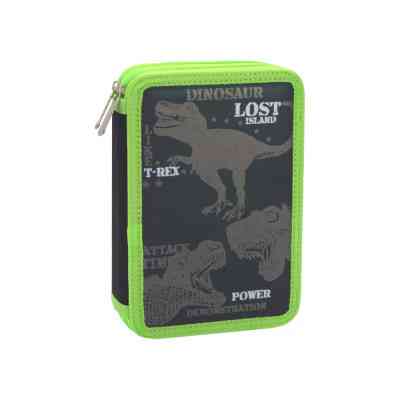 Пенал Cool For School 2 відділення з відворотами Чорний (CF87271) Вінниця