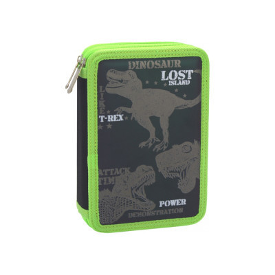 Пенал Cool For School 2 отделения с отворотами Черный (CF87271) Винница - изображение 1