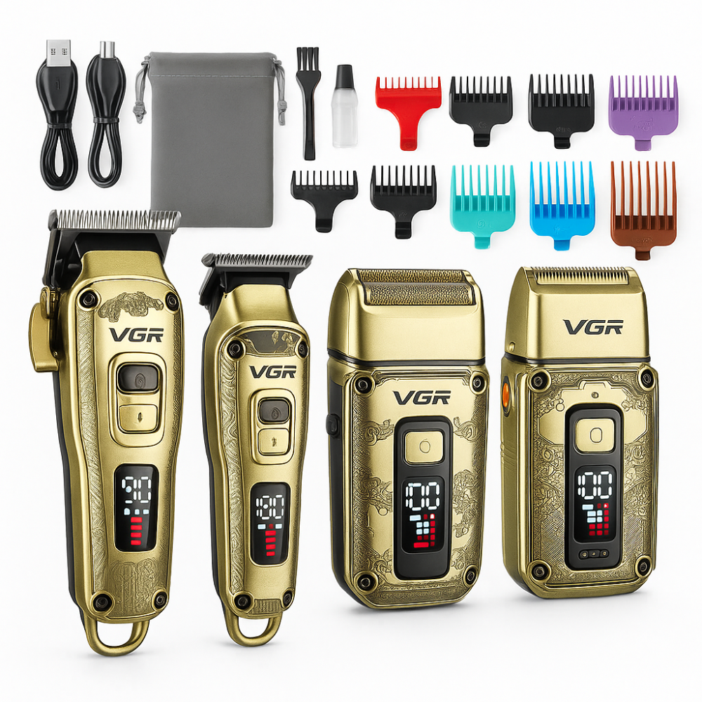 Професійна акумуляторна машинка Акумулятор VGR, Бездротовий акумуляторний тример для стрижки волосся KN-67 Львів - фото 11
