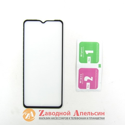 Защитное стекло Realme 5 Full Glue Glass black Одесса - изображение 1