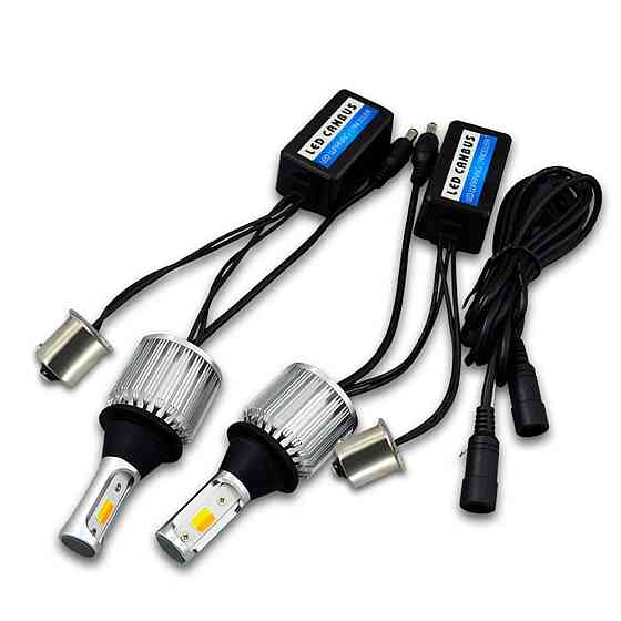 Ходові вогні BAXSTER DRL + поворот P21W Cob Light CANBUS BAU15S 12V Харків