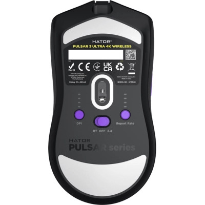 Мышка Hator Pulsar 3 Ultra 4K Wireless Black (HTM680) Винница - изображение 6