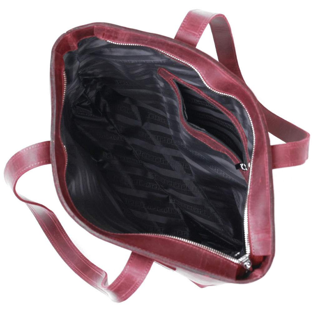 Винтажная женская сумка-шоппер Shvigel 16350 Бордовый Киев - изображение 7