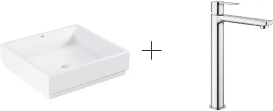 Раковина  Grohe Cube Ceramic + Bateria Lineare (3948100H+23405001) Киев
