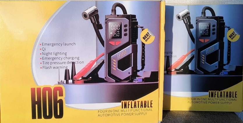 Аккумуляторный бустер / компрессор с фонариком — авто/вело/мото. Харьков - изображение 1