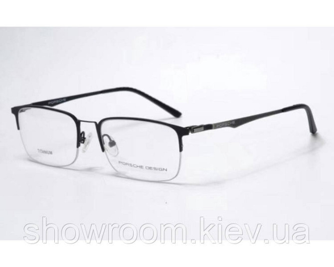 Мужская полуободковая оправа Porsche Design p-8832 черная Киев - изображение 1