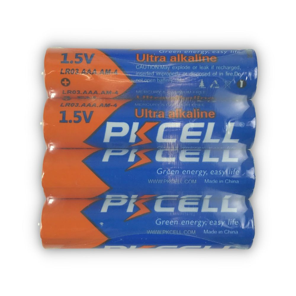 Батарейка PKCELL Ultra Alkaline AAA LR03 1.5V, 4шт./плівка Київ - фото 3
