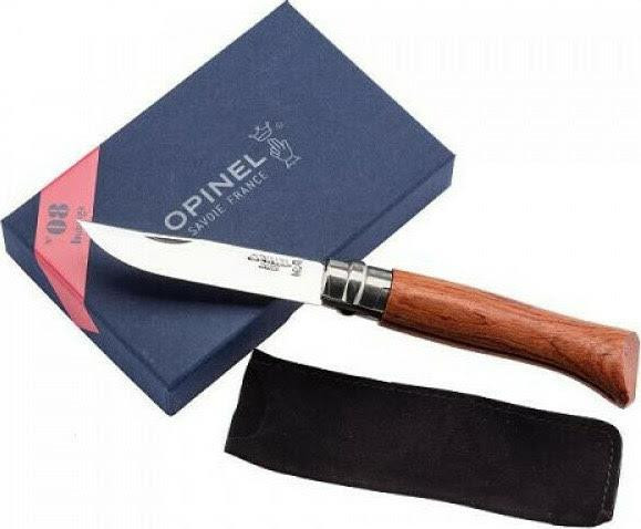 Складаний Ніж з чохлом Opinel "Inox Lux Bubinga box" No.08 (226086) Неіржавка сталь Нововолинськ - фото 1