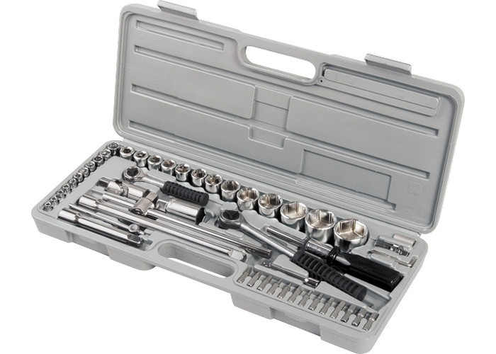 Набір слюсарно-монтажний з квадратами, 1/4", 1/2", 52 предм. SPARTA Полтава - фото 1