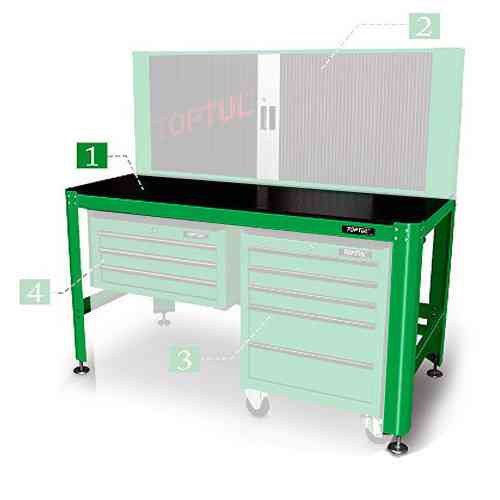 Верстак слесарный TOPTUL 1560*710*827мм TAAA1607 Одесса