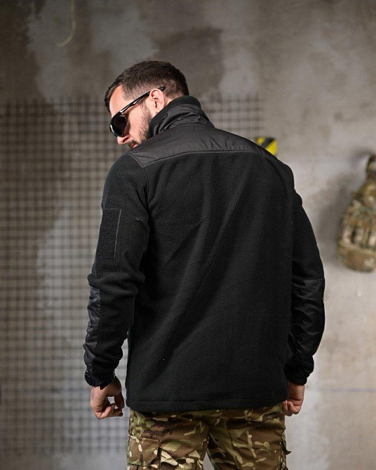 Тактическая флисовка DETROID  черная ПП4746 Одесса - изображение 3