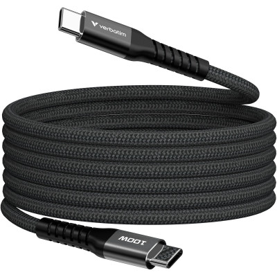 Дата кабель USB-C to USB-C 1.2m Magnetic 100W black Verbatim (31863) Вінниця - фото 1