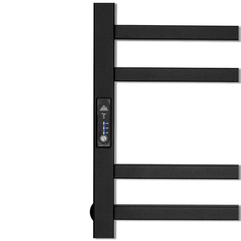 Електрична рушникосушка Laris Зебра Імідж ЧФЧ12 350Х900 Е чорна, ліве підключення Київ - фото 5