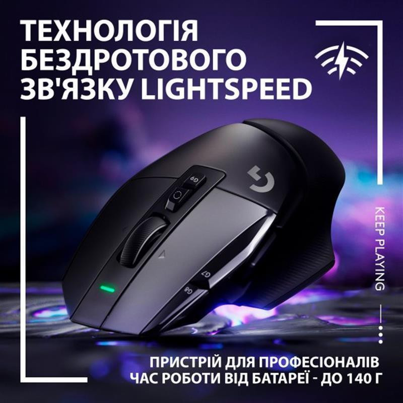 Миша бездротова Logitech G502 X Lightspeed Black (910-006180) Чорний Харків - фото 3