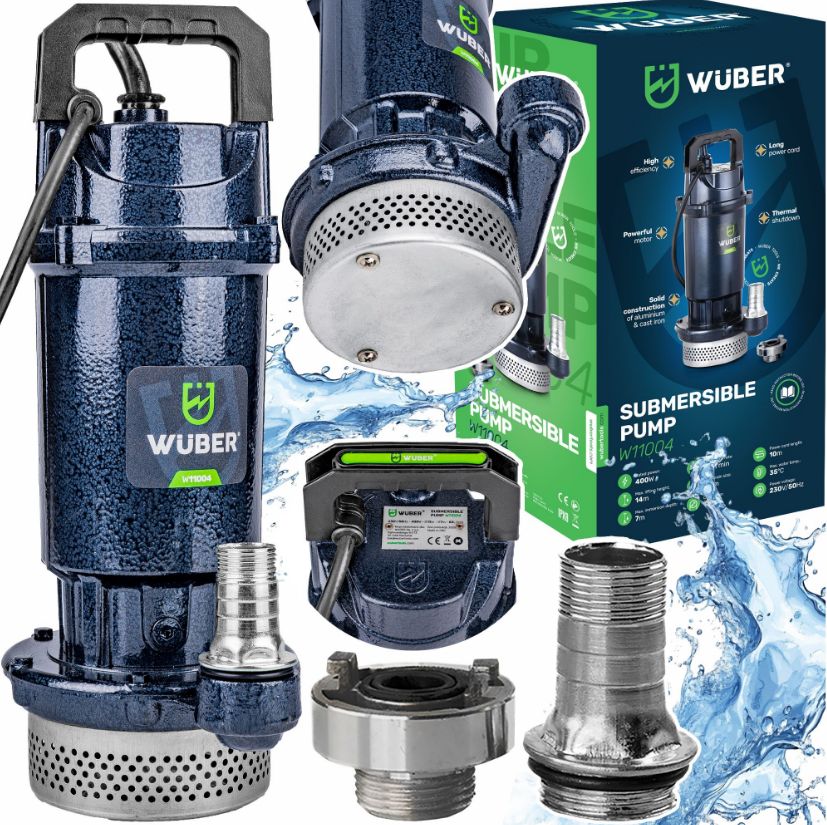 Дренажний насос для брудної та чистої води 400Вт 5100л/год Wuber (Польща) Київ - фото 1