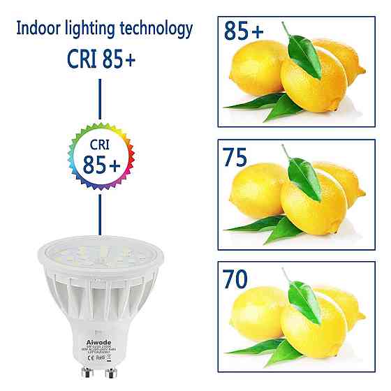 Набор LED-ламп Aiwode GU10 5W (10 шт.), теплый свет 2700K, 600 Lm, с регулировкой яркости Киев