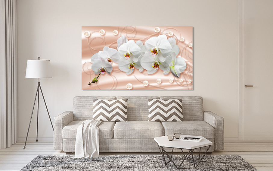 Картина полотно у вітальню / спальню   Орхідея  Ліс  MLP_311 ( 60х30см ) 40x80 см Київ - фото 2