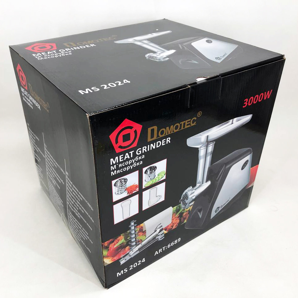 Мясорубки для ресторанов DOMOTEC, Электрическая мясорубка с металлическим редуктором XO-16 Львов - изображение 6