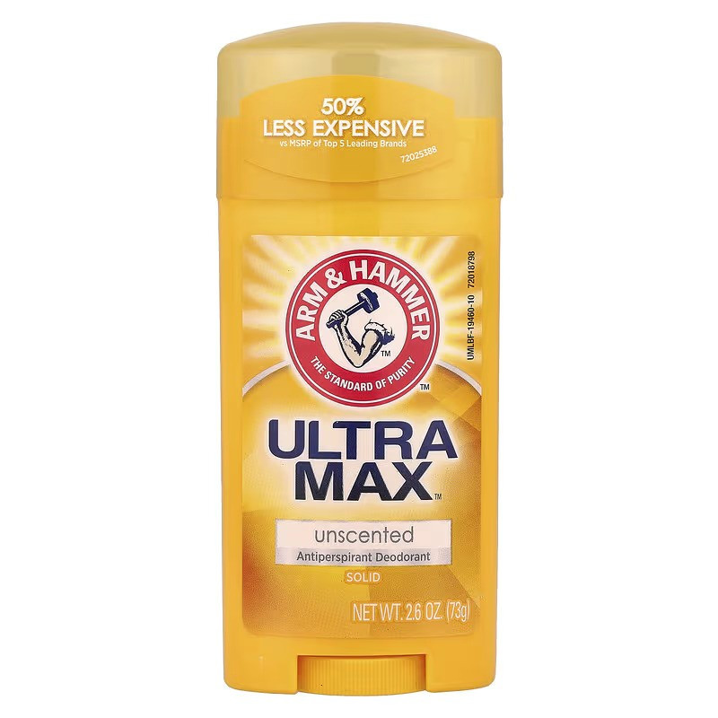 Дезодорант-антиперспірант Arm &amp; Hammer UltraMax, Solid Antiperspirant Deodorant, Unscented 73 g Луцьк - фото 1