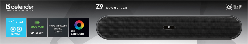 Акустика Defender SoundBar Z9 16Вт (65229) (7055873) Киев - изображение 9