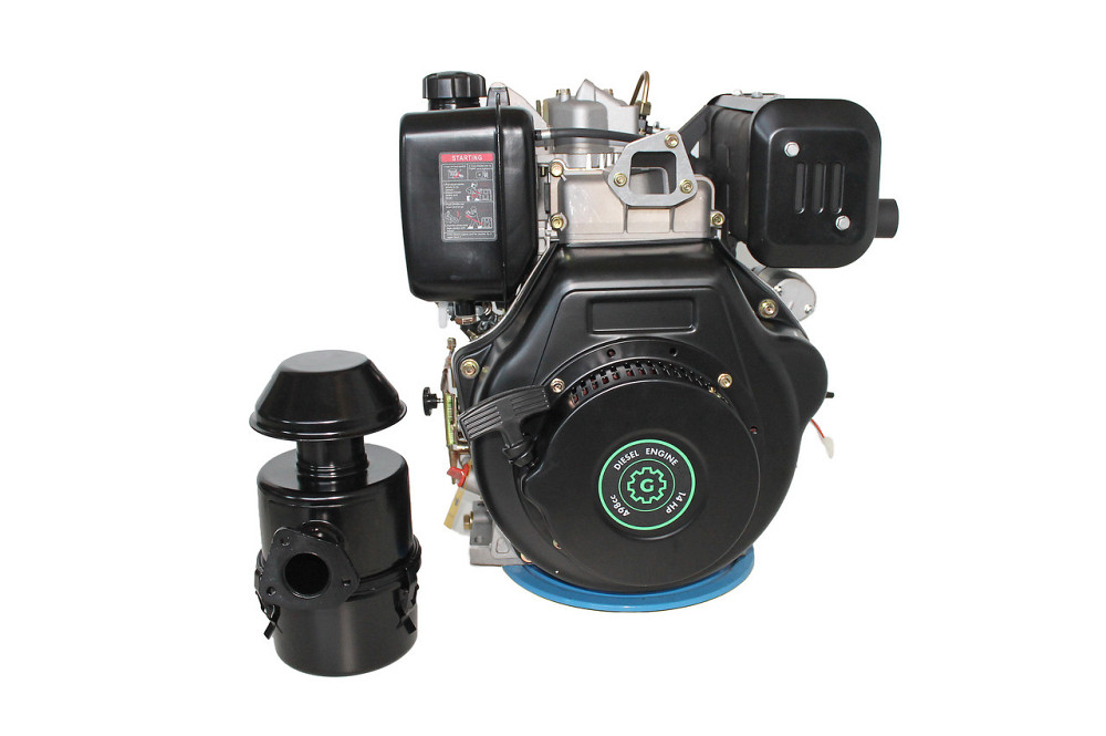 Двигатель дизельный GrunWelt GW192FE (14 л.с., шпонка) Харьков - изображение 3