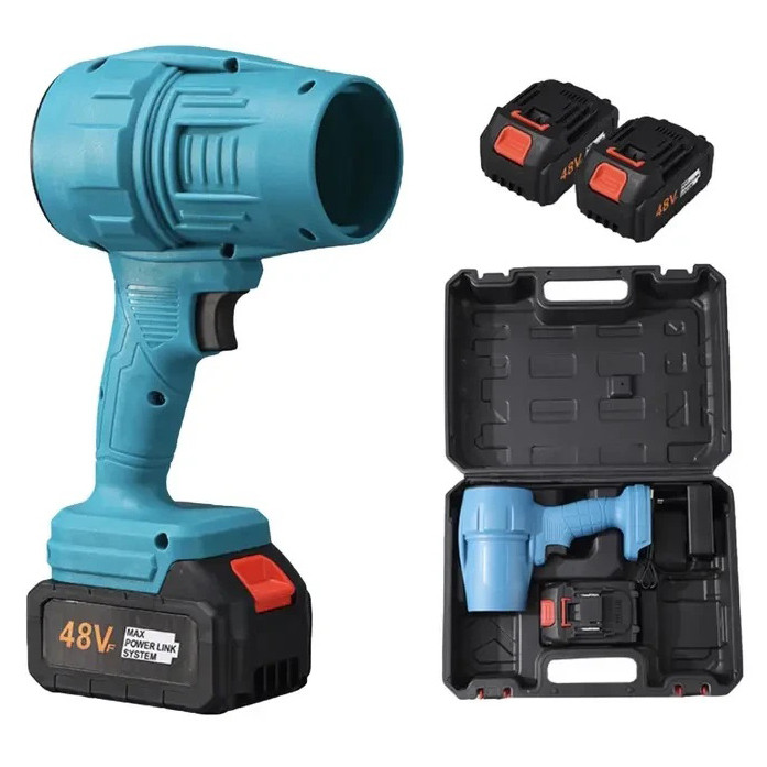 Акумуляторна турбовоздуходувка 48В, 2×6Ач, безщіткова, Jet Fan до 200 миль/год, кейс, для листя, снігу та пилу VN-45 Львів - фото 4