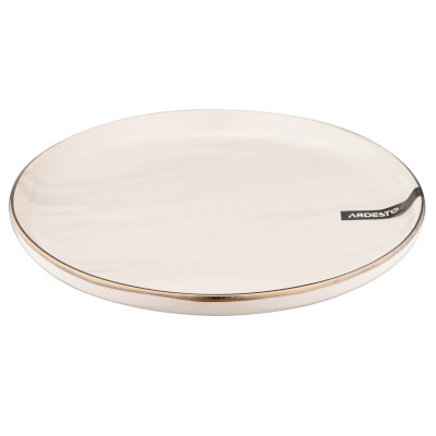Тарілка Ardesto Marmo Бежева 19 см Десертна (AR2919MRB) Вінниця - фото 4