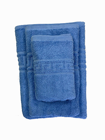 Махровий рушник Ideal Textile Greek 33х60 см блакитний (56860579) Чернівці - фото 2
