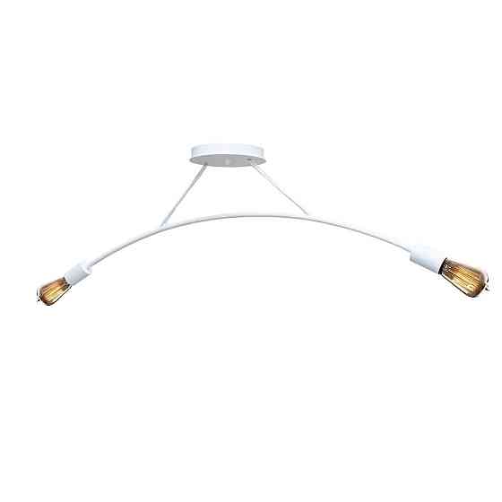 Люстра подвесная MSK Electric Orion на две лампы Е27 NL 9832-2 WH белая Одесса