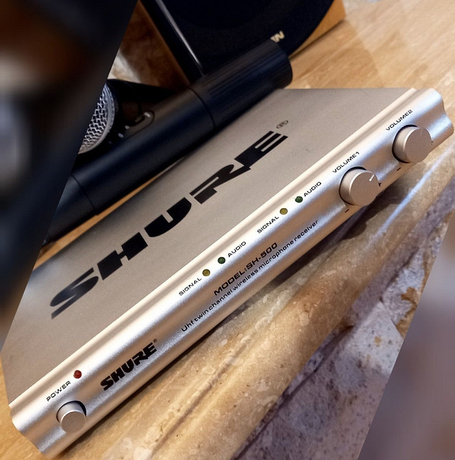 Комплект беспроводных микрофонов Shure SH-500 (2 микрофона SM-58II) Киев - изображение 2