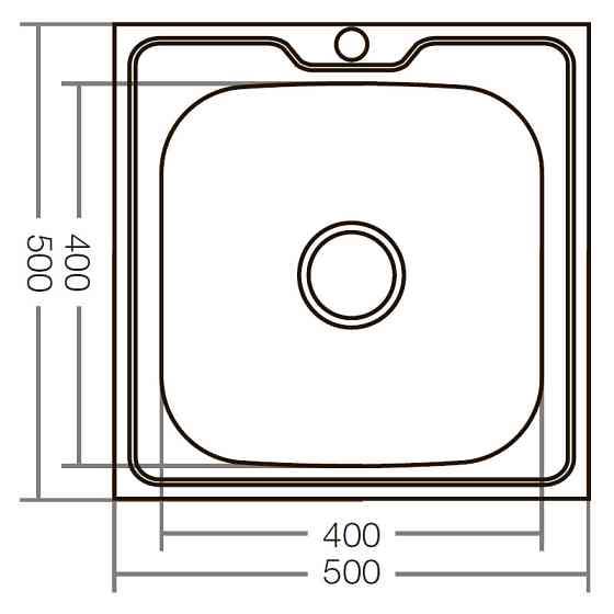 Кухонна мийка накладна Zerix Z5050-06-160E    ( ZX1609 ) 35002 Харьков