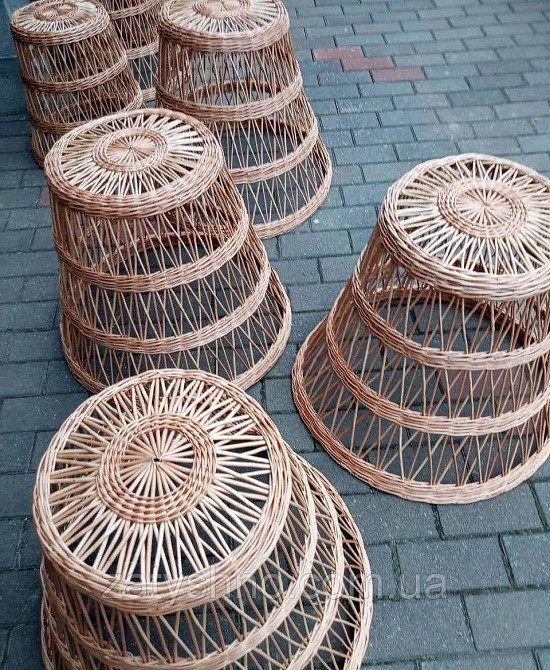 Світильник із лози цікавої форми Київ - фото 3