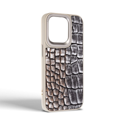 Чохол до мобільного телефона Harder Glamorous Croco Apple iPhone 15 Pro Grey Gold (ARM76762) Вінниця - фото 2