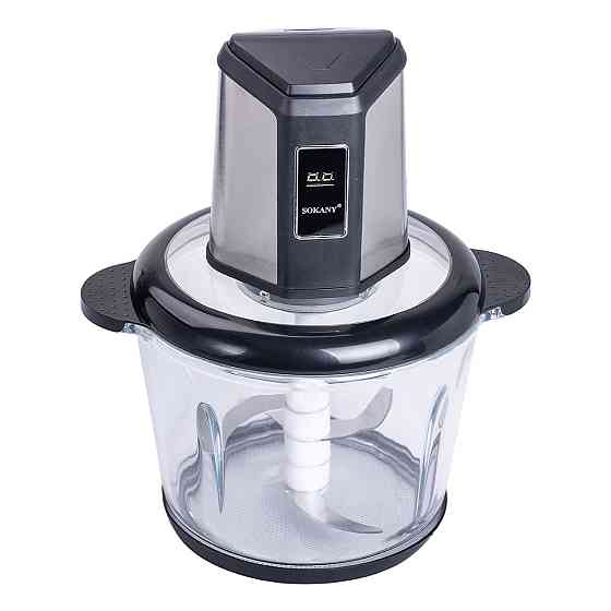 Sokany Чопер подрібнювач 800 Вт 4 леза з чашею на 2,5 літри 2 швидкості м'ясорубка Sokany SK-06 Коломия