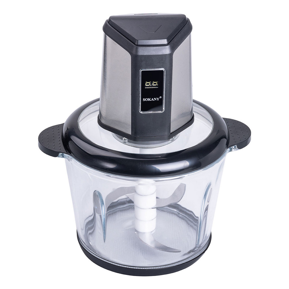 Sokany Чопер подрібнювач 800 Вт 4 леза з чашею на 2,5 літри 2 швидкості м'ясорубка Sokany SK-06 Коломия - фото 6