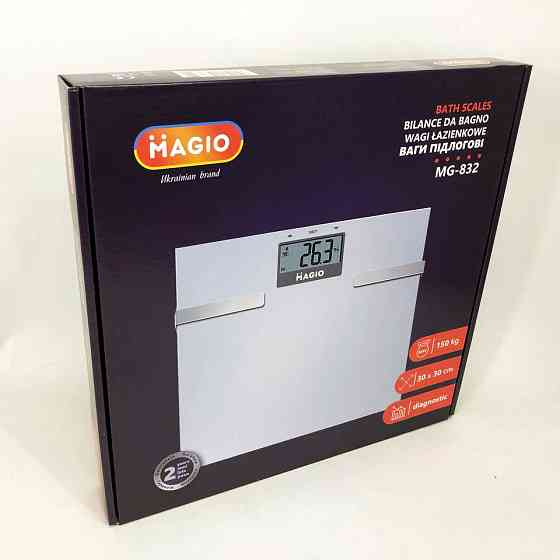 Підлогові ваги з функцією вимірювання ваги MAGIO MG-832, Точні ваги для тіла Ваги для визначення BJ-52 Львів