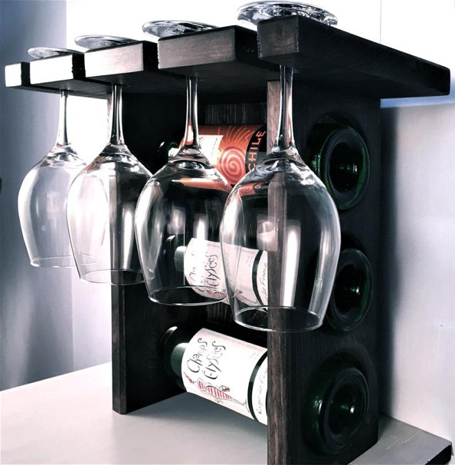 Настільна винна полиця "Пенсакола" венге Миколаїв - фото 1