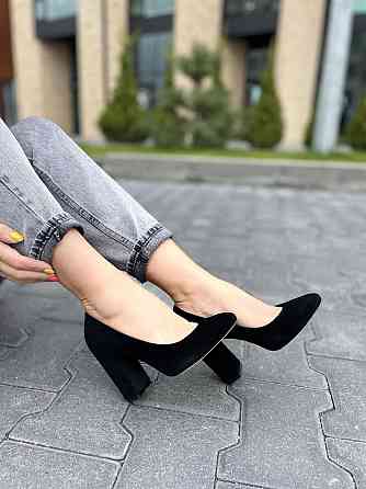 Nivelle Туфлі жіночі NIVELLE чорні натуральна замша 37р. каблук 9 см (5169) Коломыя
