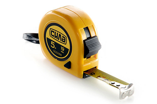 Рулетка Стандарт із магнітом 5 м х 19 мм СИЛА Рівне - фото 1