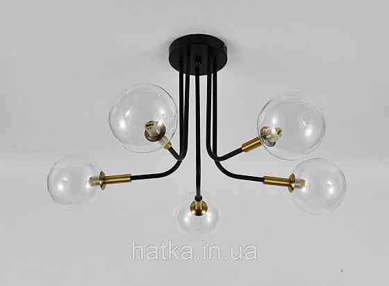 Подвесная люстра 9721-5 5x9W Черный+Медь Киев