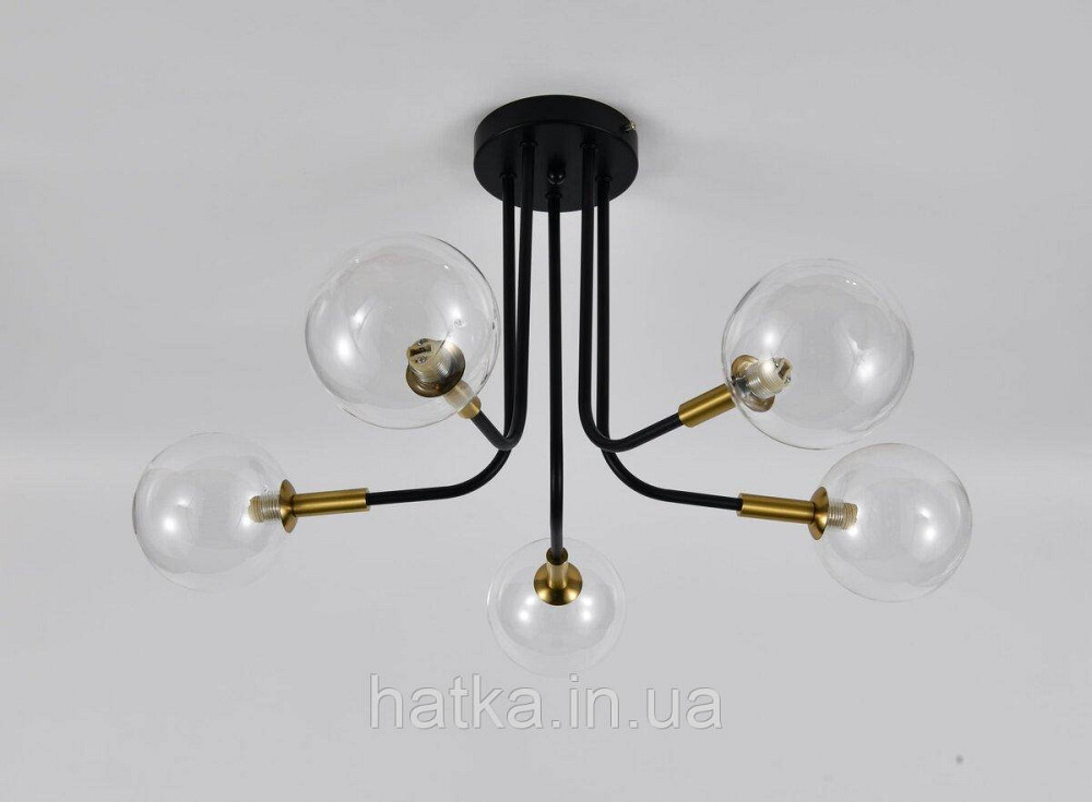 Подвесная люстра 9721-5 5x9W Черный+Медь Киев - изображение 1