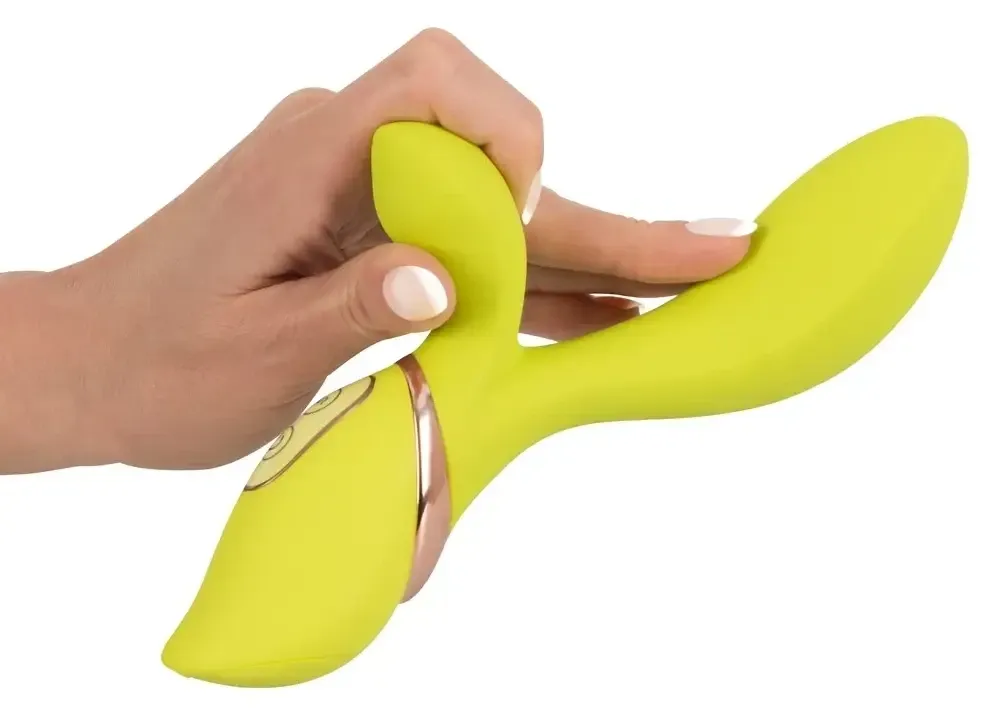 Вибратор со стимуляцией клитора Jülie лимонный Sex Aura Киев - изображение 3
