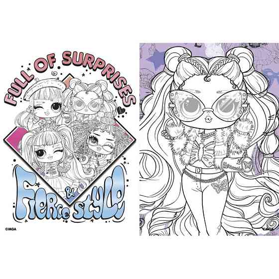 Детская книга-раскраска 