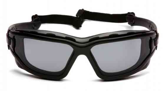 Окуляри захисні з ущільнювачем Pyramex i-Force Slim (gray) Anti-Fog, чорні Запоріжжя