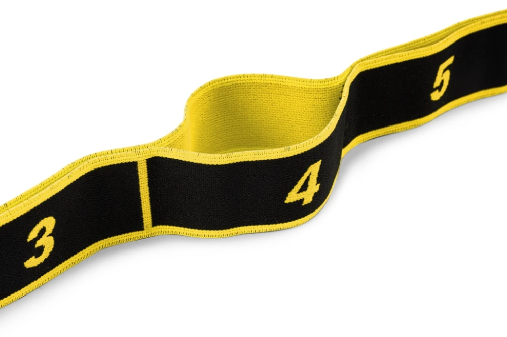 Еспандер з петлями для розтяжки PowerPlay PP_4311 Fitness Band Жовта (88*4см.) Каменское - изображение 4
