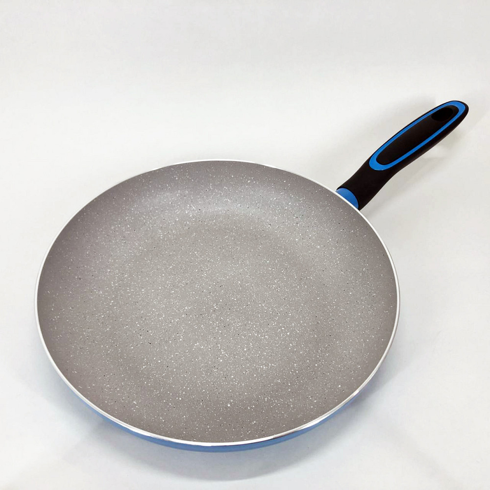 Сковорода для приготовления на газовой плите, Литая алюминиевая сковорода Глубокая для кухни UV-69 Львов - изображение 3