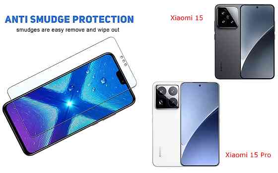 Захисне скло NeoGlass для Xiaomi 15, Xiaomi 15 Pro – надпрозоре та стійке Київ