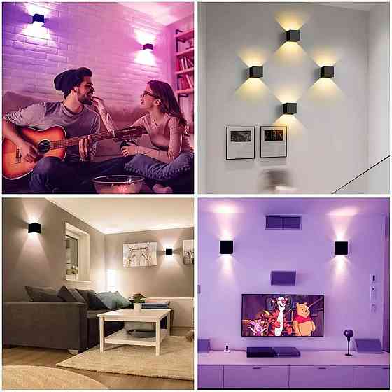 Настінний світильник світлодіодний смарт SNADER 6W LED RGB WiFi квадратний для дому та вулиці, управ Київ
