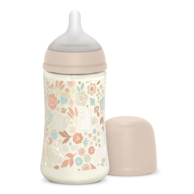 Пляшечка для годування Suavinex Wonderland 270 мл, фізіологічна, середній потік, рожева (308748) Вінниця - фото 1